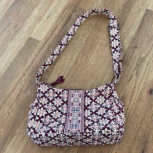 Maroon and cream Vera Bradley bag